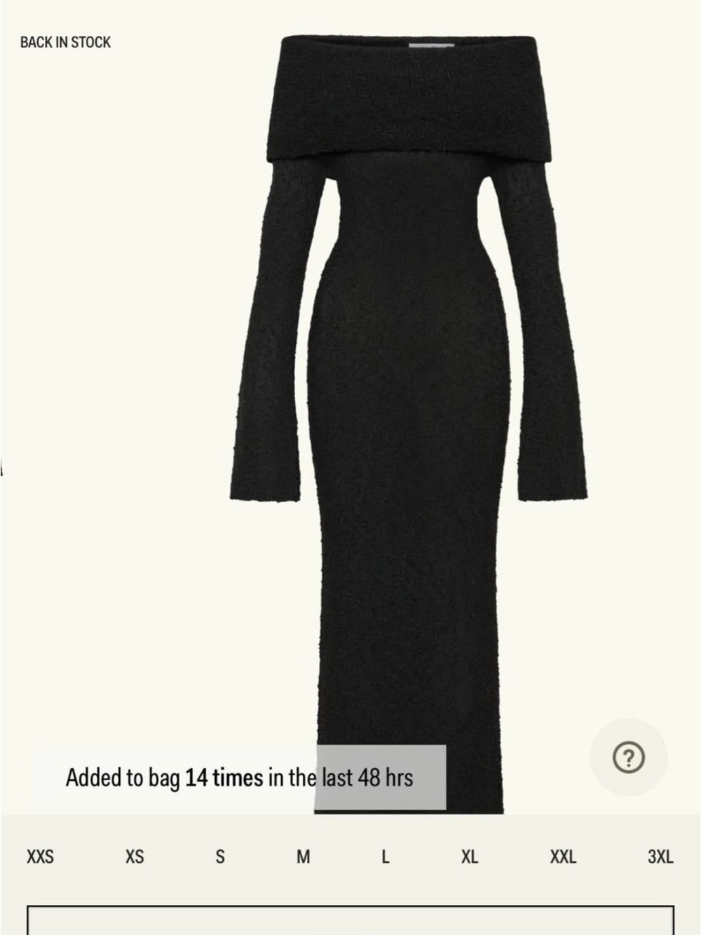 Meshki Black Off-Shoulder Long Sleeve Bodycon Dress
